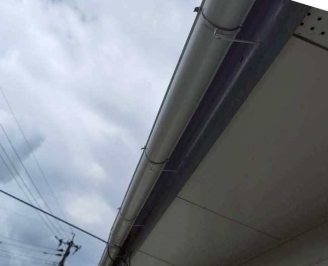 宇土市　軒樋交換完了